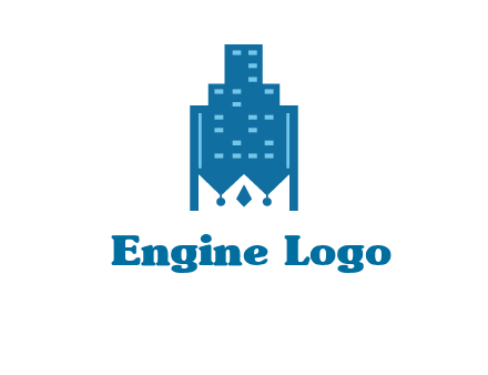 crown in building logo