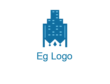 crown in building logo