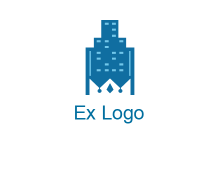 crown in building logo