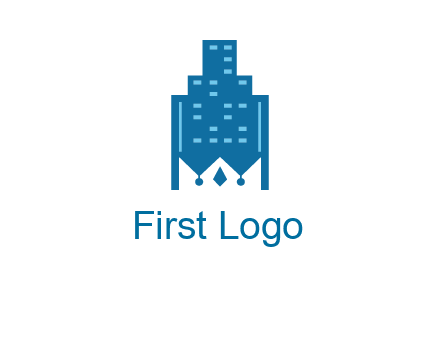 crown in building logo