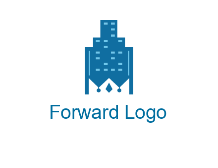 crown in building logo