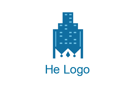 crown in building logo