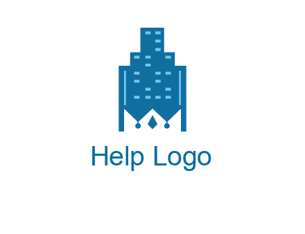 crown in building logo