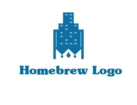 crown in building logo