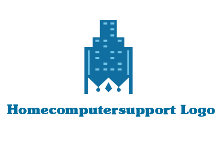 crown in building logo