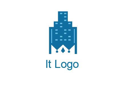 crown in building logo