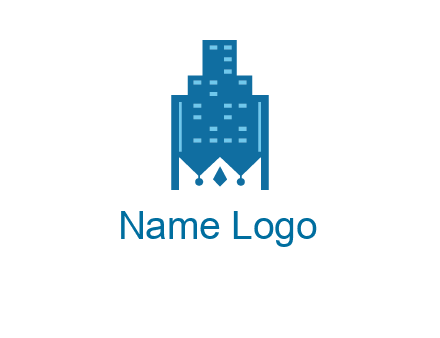 crown in building logo