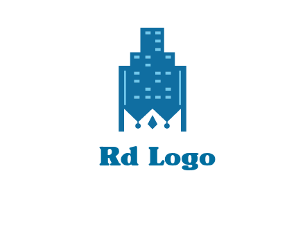 crown in building logo
