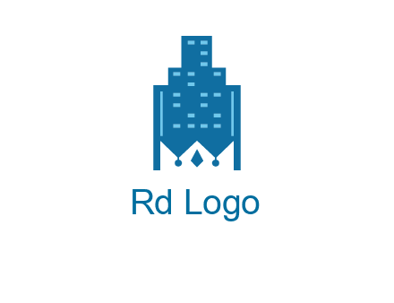 crown in building logo