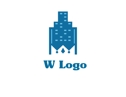 crown in building logo