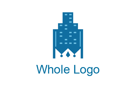 crown in building logo