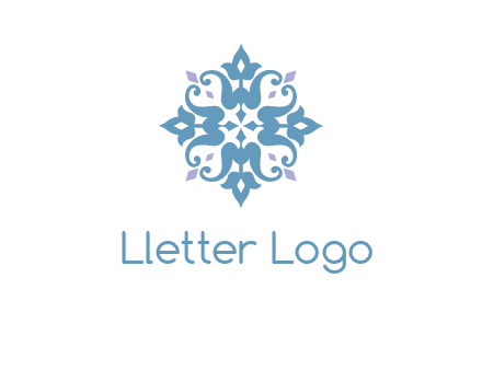 floral ornament logo
