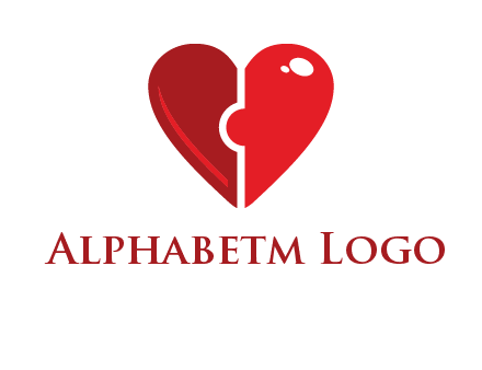 puzzle heart icon