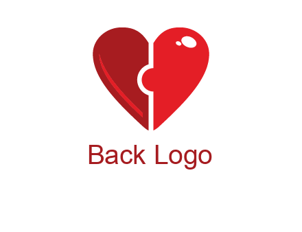 puzzle heart icon