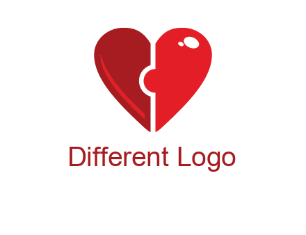 puzzle heart icon