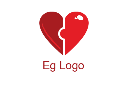 puzzle heart icon
