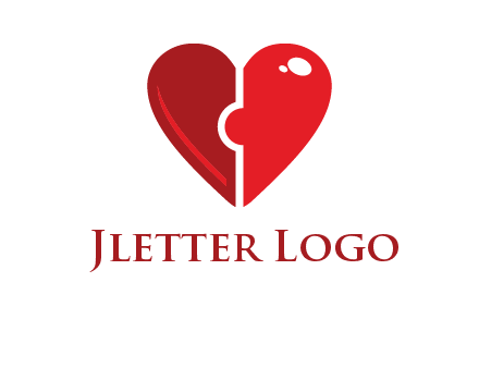 puzzle heart icon