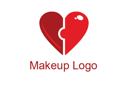 puzzle heart icon
