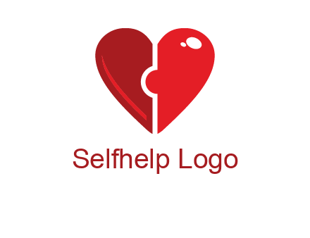 puzzle heart icon