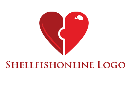 puzzle heart icon
