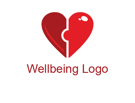 puzzle heart icon