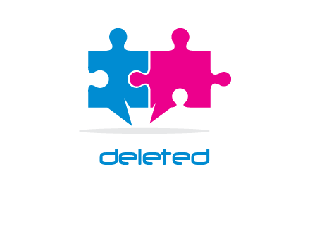 chatting puzzle logo