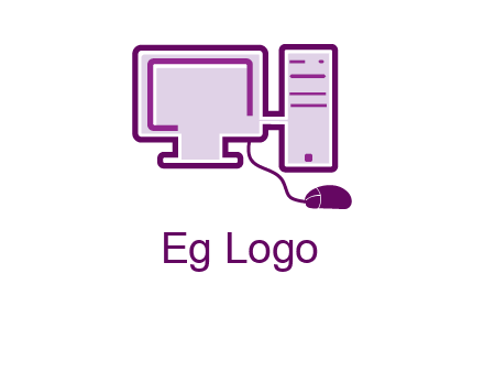 pc and monitor logo