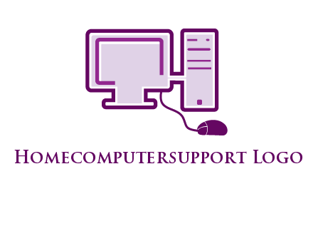 pc and monitor logo