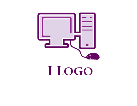 pc and monitor logo