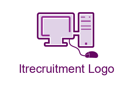 pc and monitor logo