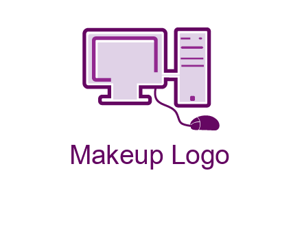 pc and monitor logo