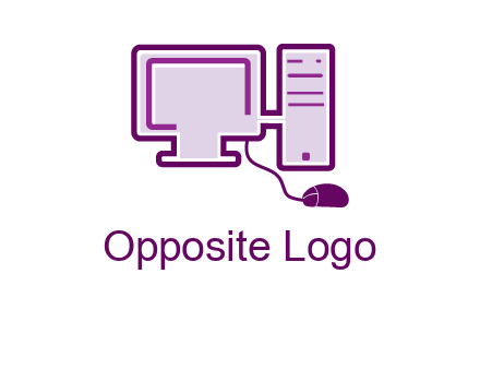 pc and monitor logo