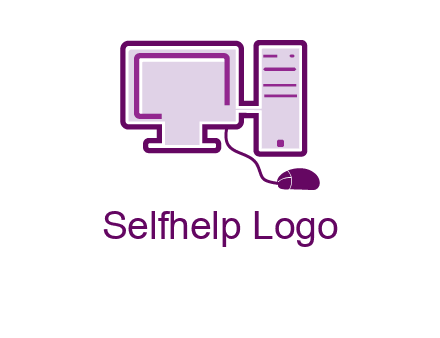 pc and monitor logo