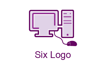 pc and monitor logo