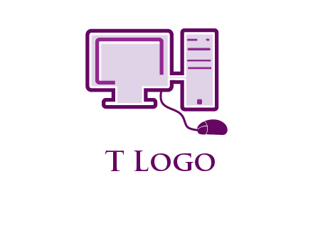 pc and monitor logo