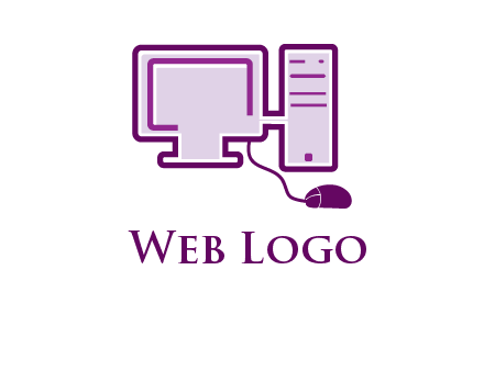 pc and monitor logo