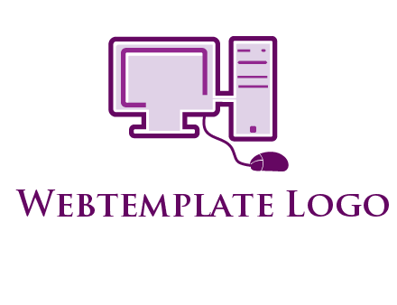 pc and monitor logo