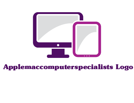monitor and tablet logo