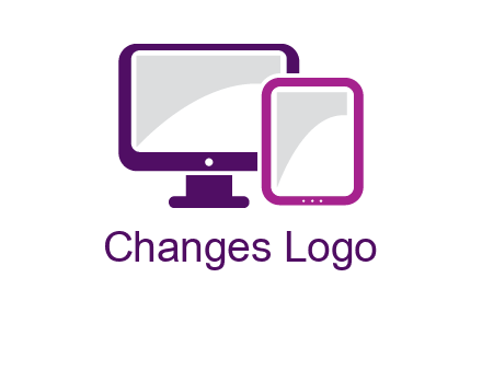 monitor and tablet logo
