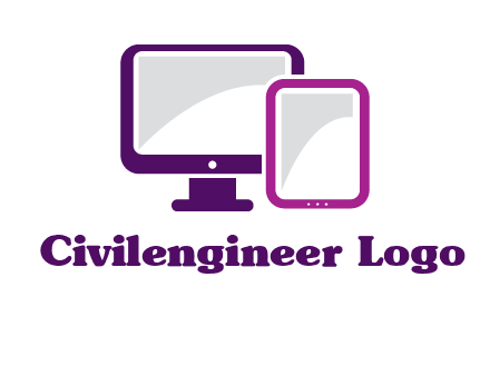 monitor and tablet logo