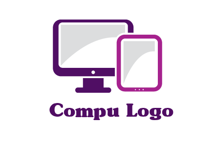 monitor and tablet logo