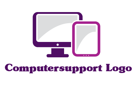 monitor and tablet logo