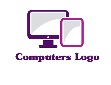 monitor and tablet logo