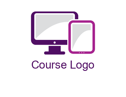 monitor and tablet logo