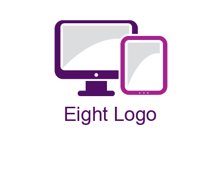 monitor and tablet logo