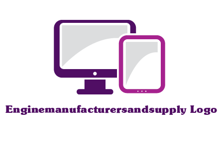 monitor and tablet logo