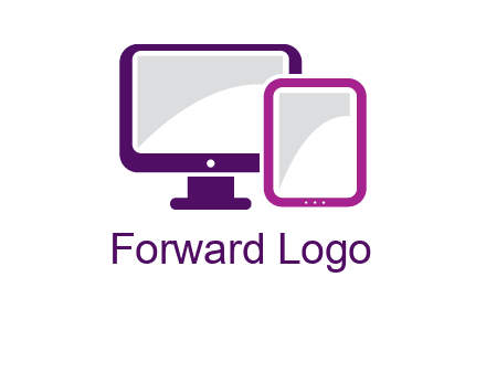monitor and tablet logo