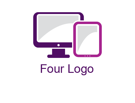 monitor and tablet logo