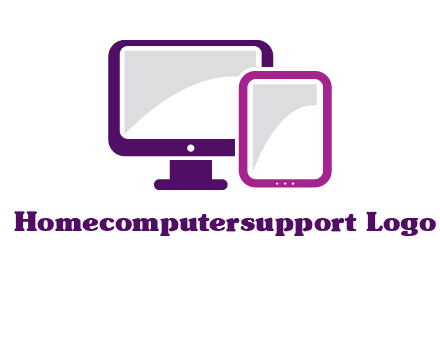 monitor and tablet logo