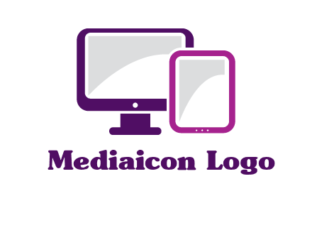 monitor and tablet logo